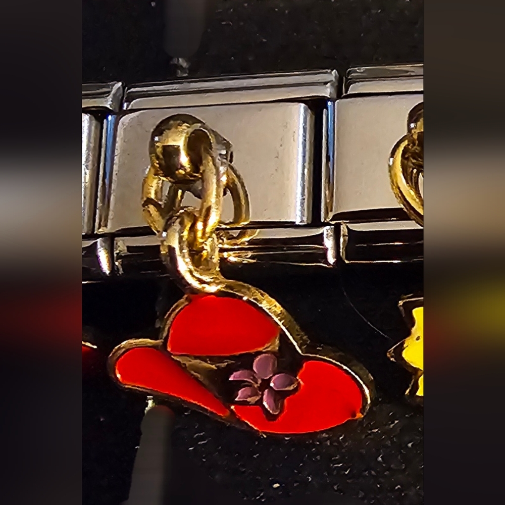 Red Hat Dangling Italian Charm